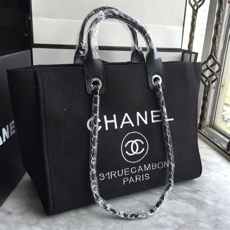 chanel canvas tote bag 2019|chanel canvas tote 2021.